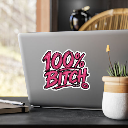 THIS ROCKS!™ "100% Bitch"™ Vinyl Decal