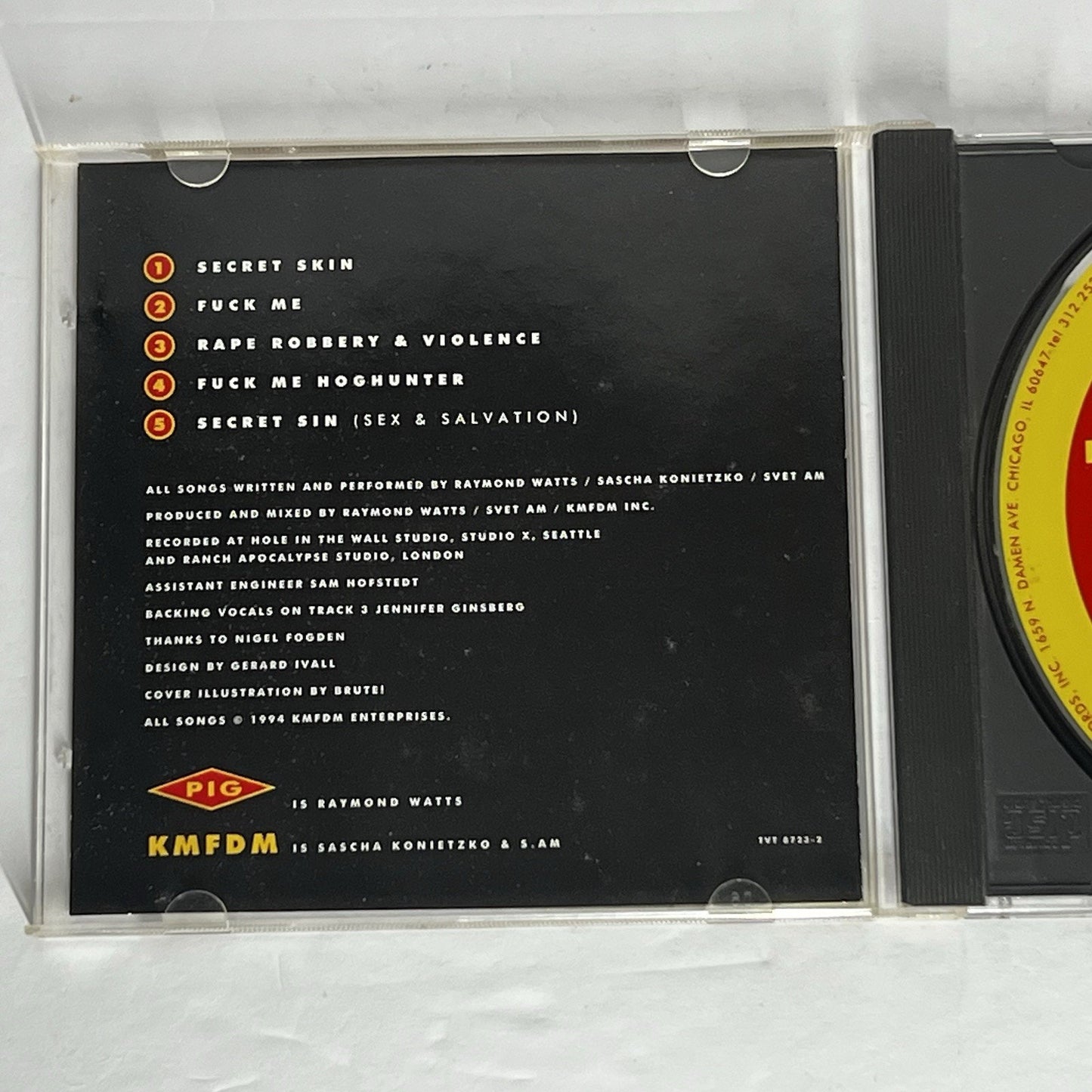 Sin Sex and Salvation [EP] by KMFDM (CD, Dec-1994, TVT Records)