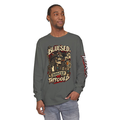 THIS ROCKS!™ "Bluesed, Boozed and Tattooed"™ Long Sleeve Tee