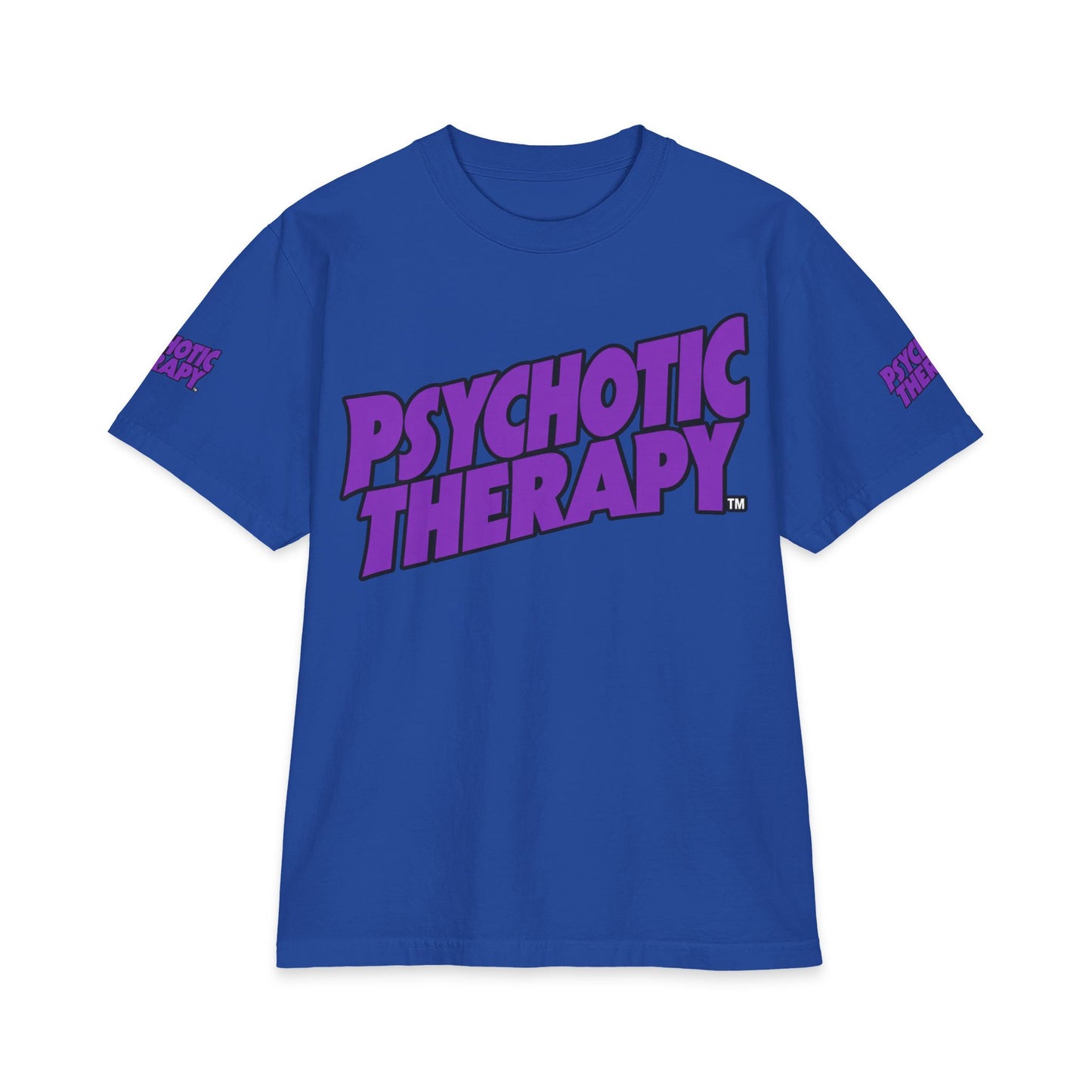 Official PSYCHOTIC THERAPY™ Graphic Tee — Bold Purple Logo Short Sleeve Shirt