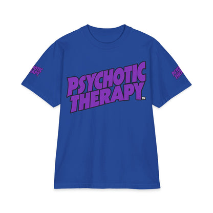 Official PSYCHOTIC THERAPY™ Graphic Tee — Bold Purple Logo Short Sleeve Shirt