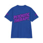 Official PSYCHOTIC THERAPY™ Graphic Tee — Bold Purple Logo Short Sleeve Shirt