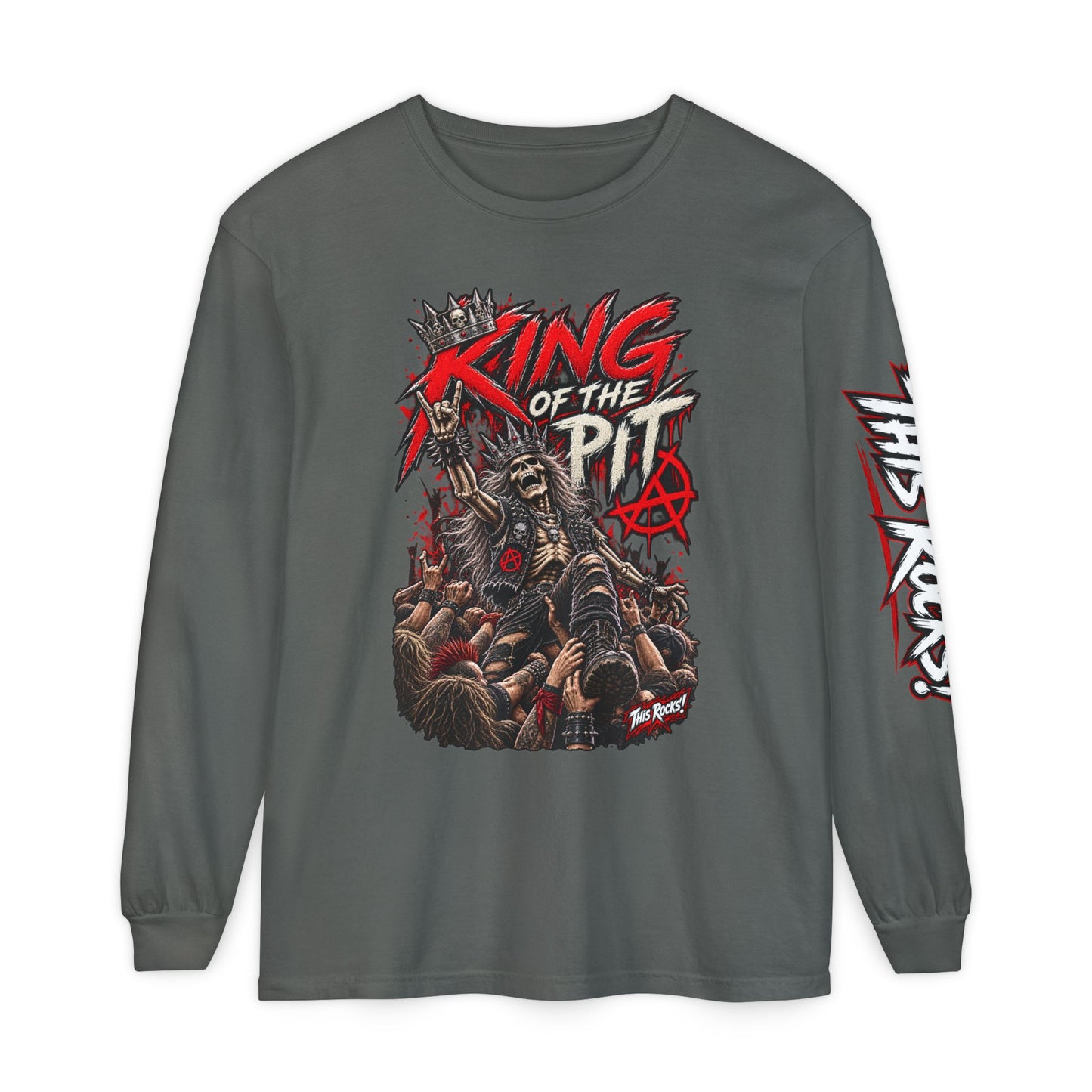 THIS ROCKS!™ "King Of The Pit"™ Long Sleeve Tee