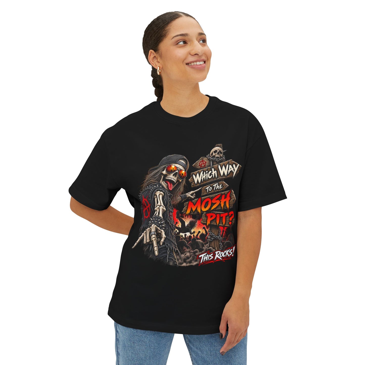THIS ROCKS!™ "Which Way To The Mosh Pit™" Graphic T-Shirt