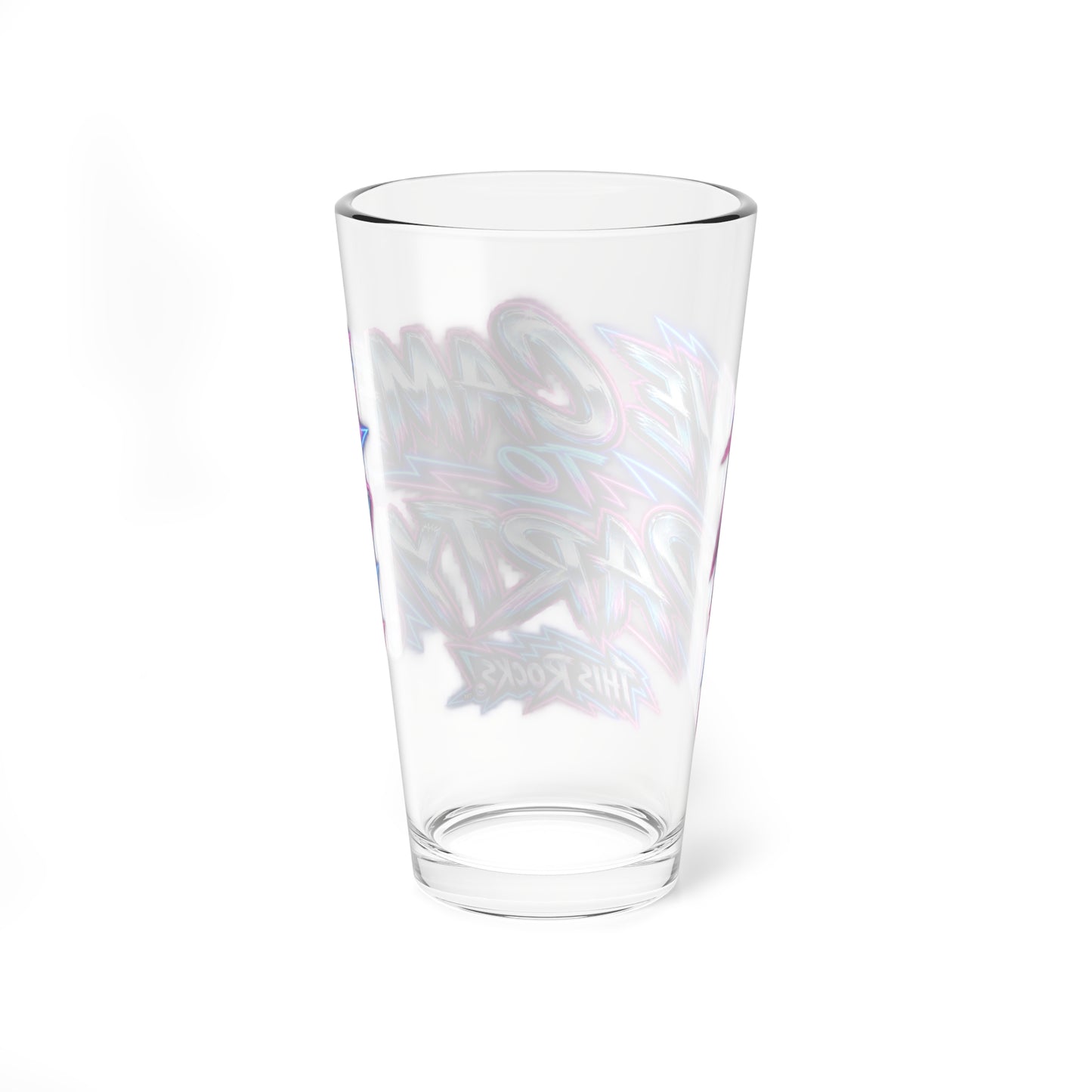 THIS ROCKS!™ "We Came To Party"™ Mixing Glass