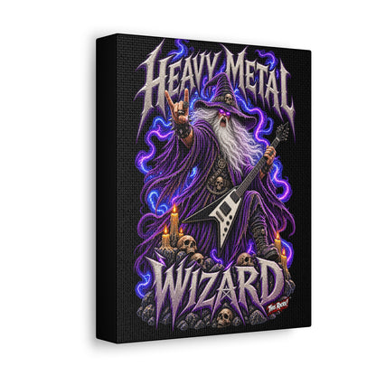 THIS ROCKS!™ "Heavy Metal Wizard™" Canvas Art — Rock Guitar Wizard Wall Decor