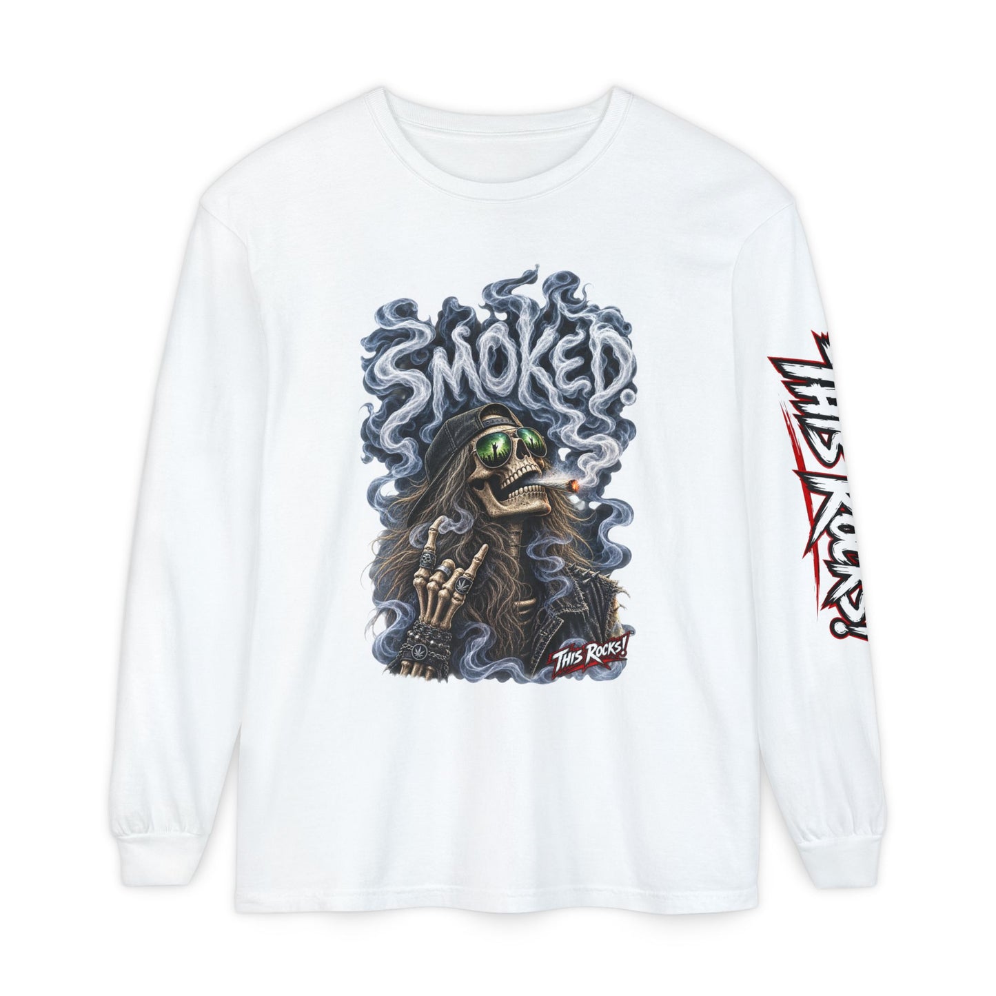 THIS ROCKS!™ "Smoked Skeleton™" Long Sleeve Tee