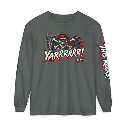 Pirate Skull "Yarrrrr!" Long Sleeve Tee