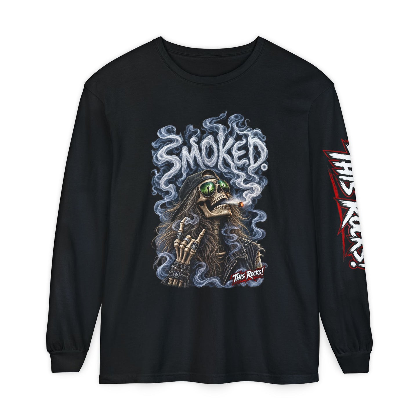 THIS ROCKS!™ "Smoked Skeleton™" Long Sleeve Tee