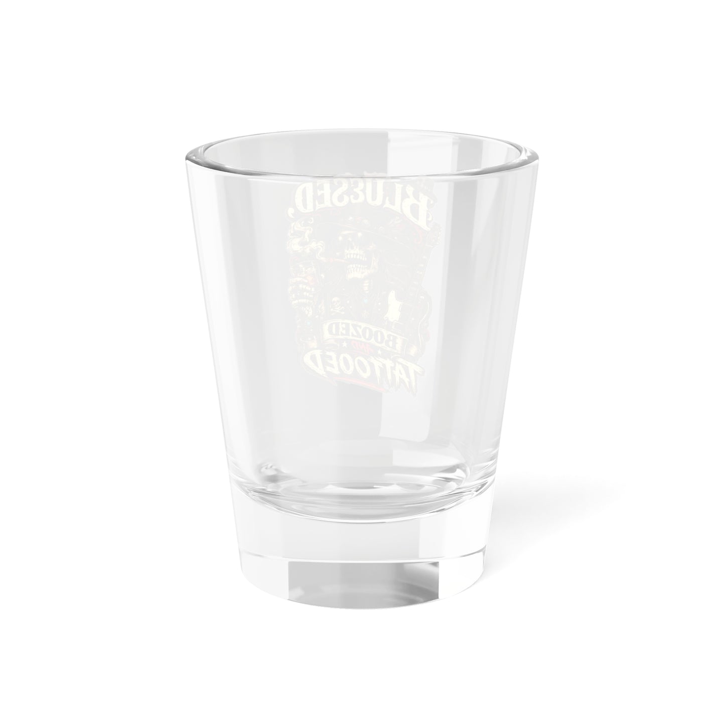 THIS ROCKS™ 'Bluesed Boozed Tattooed'™ Shot Glass