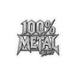 THIS ROCKS!™ "100% Metal"™ Kiss-Cut Sticker — Heavy Metal Logo Decal