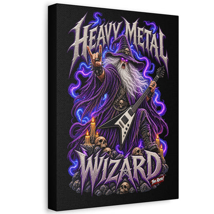 THIS ROCKS!™ "Heavy Metal Wizard™" Canvas Art — Rock Guitar Wizard Wall Decor