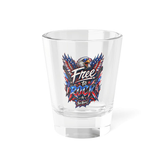 THIS ROCKS!™ "Free To Rock™" Shot Glass