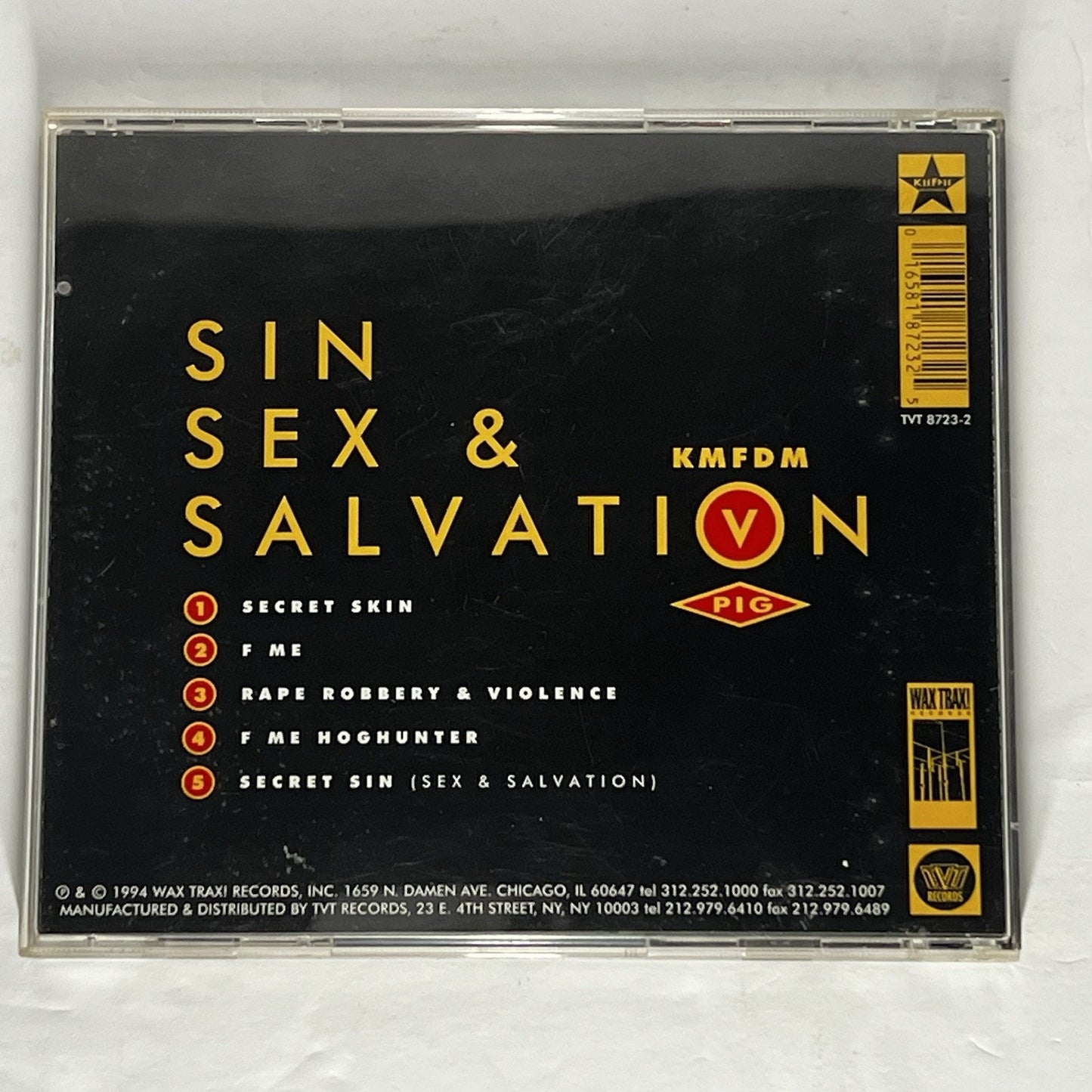 Sin Sex and Salvation [EP] by KMFDM (CD, Dec-1994, TVT Records)