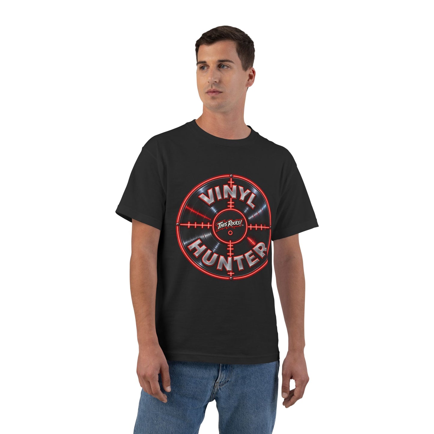 THIS ROCKS!™ "Vinyl Hunter™" T-Shirt — Record Collector Tee