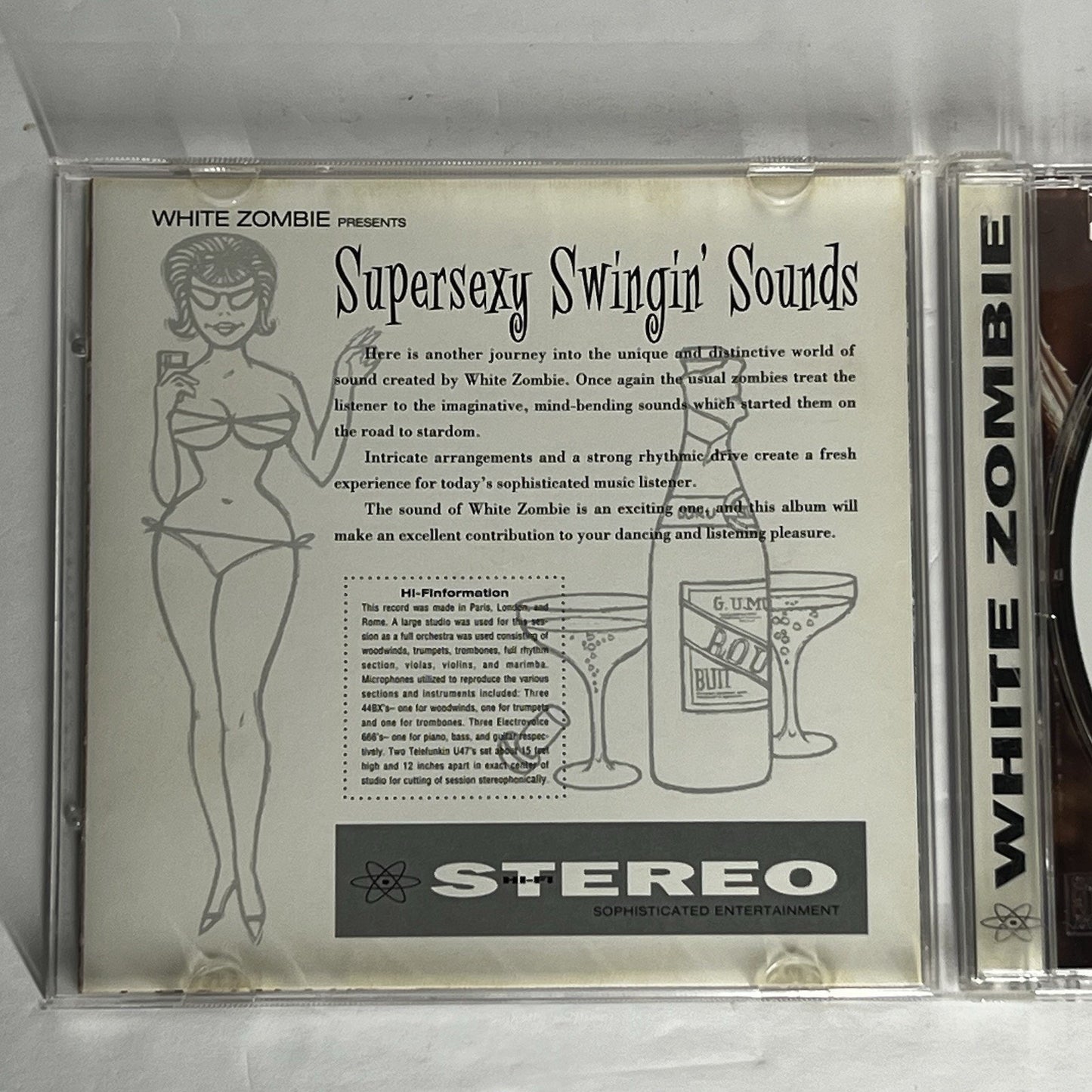 Supersexy Swingin’ Sounds by White Zombie (CD, 1996)