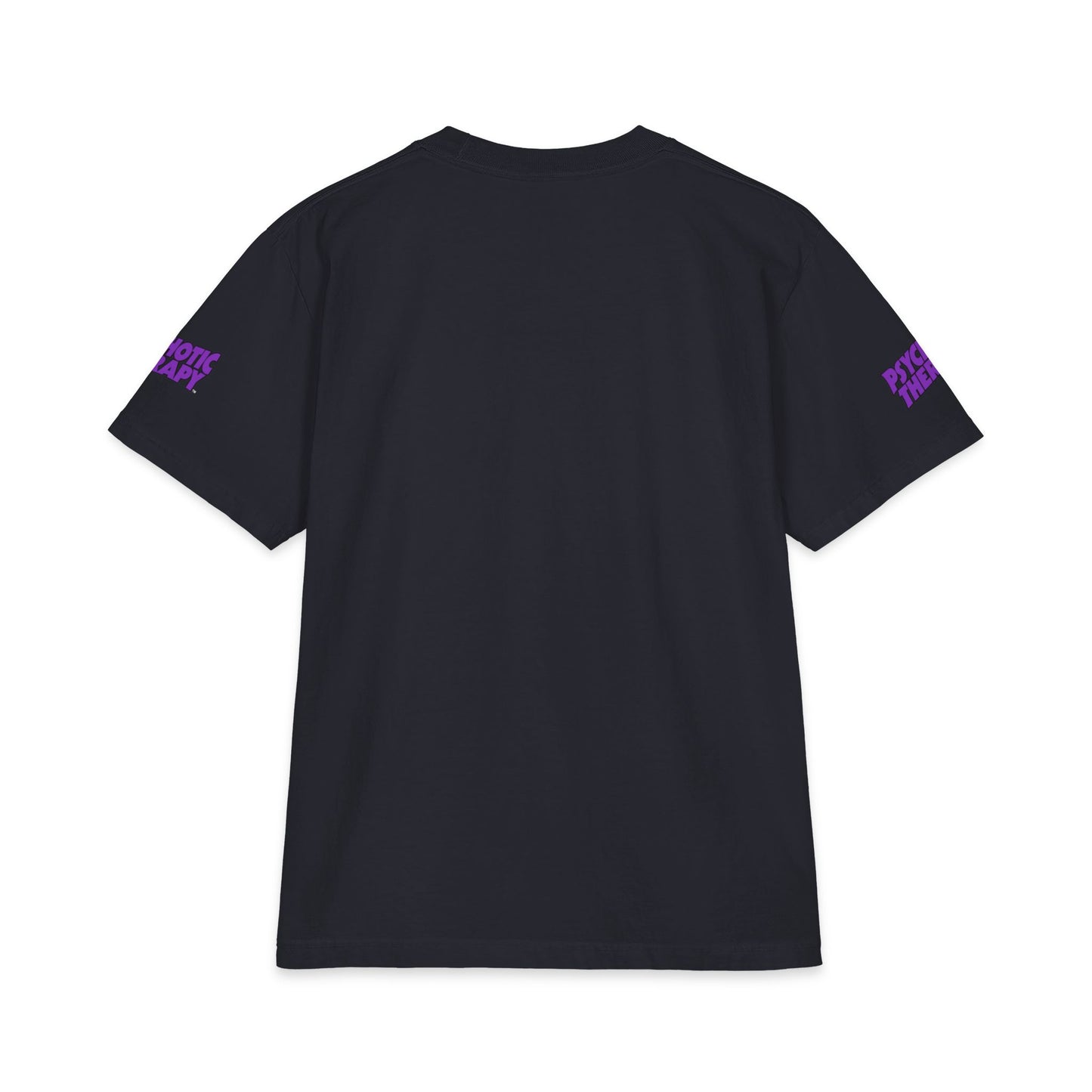 Official PSYCHOTIC THERAPY™ Graphic Tee — Bold Purple Logo Short Sleeve Shirt