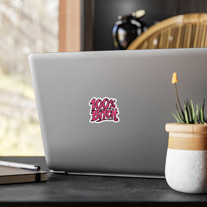 THIS ROCKS!™ "100% Bitch"™ Vinyl Decal