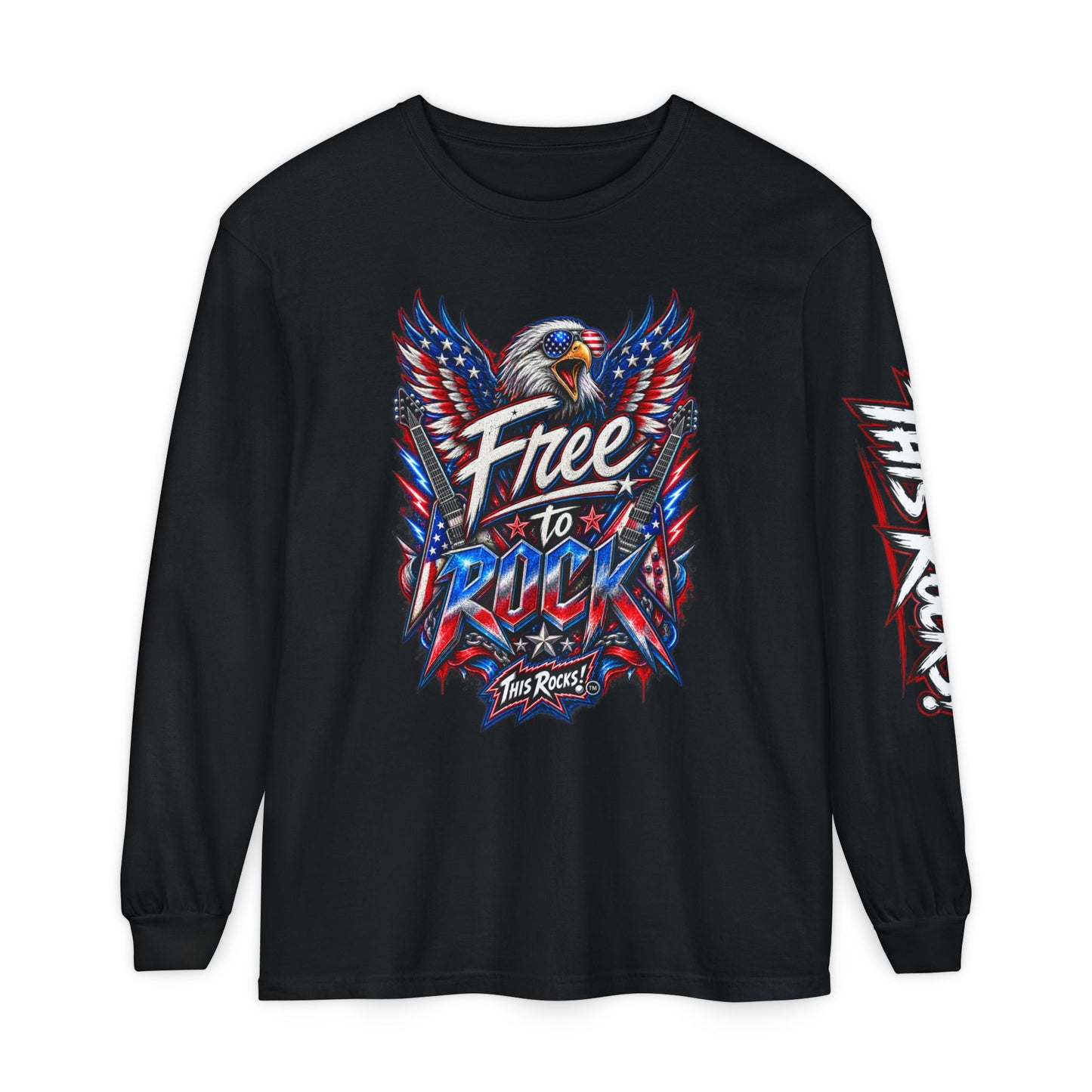 THIS ROCKS!™ "Free To Rock"™ Long Sleeve T-Shirt
