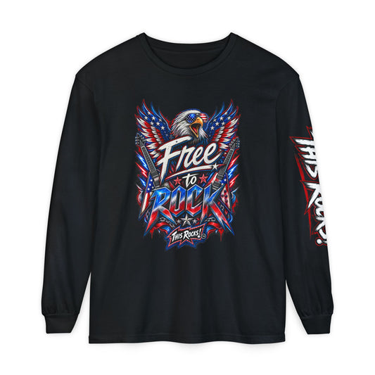 THIS ROCKS!™ "Free To Rock"™ Long Sleeve T-Shirt