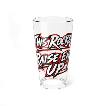 THIS ROCKS!™ "Raise Em Up"™ 16oz Cocktail Mixing Glass