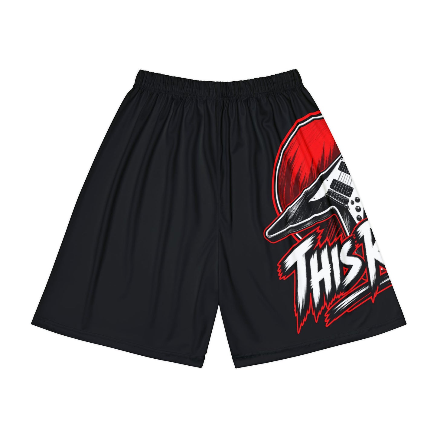 THIS ROCKS!™ "Modified V™" Rock Guitar Sports Shorts — "This Rocks!" Athletic AOP Shorts