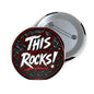 THIS ROCKS!™ "Diamond Plate Logo"™ Button