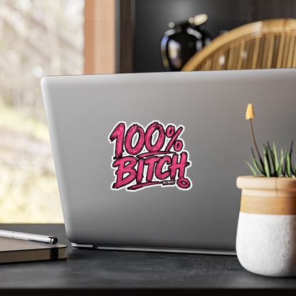 THIS ROCKS!™ "100% Bitch"™ Vinyl Decal