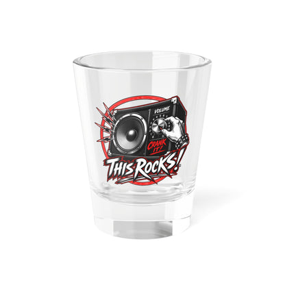 THIS ROCKS!™ "Crank It™" Shot Glass