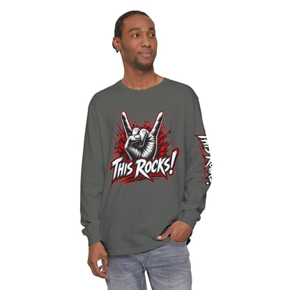THIS ROCKS!™ "Horns Up Logo"™ Long Sleeve T-Shirt