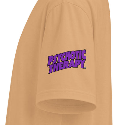 Official PSYCHOTIC THERAPY™ Graphic Tee — Bold Purple Logo Short Sleeve Shirt