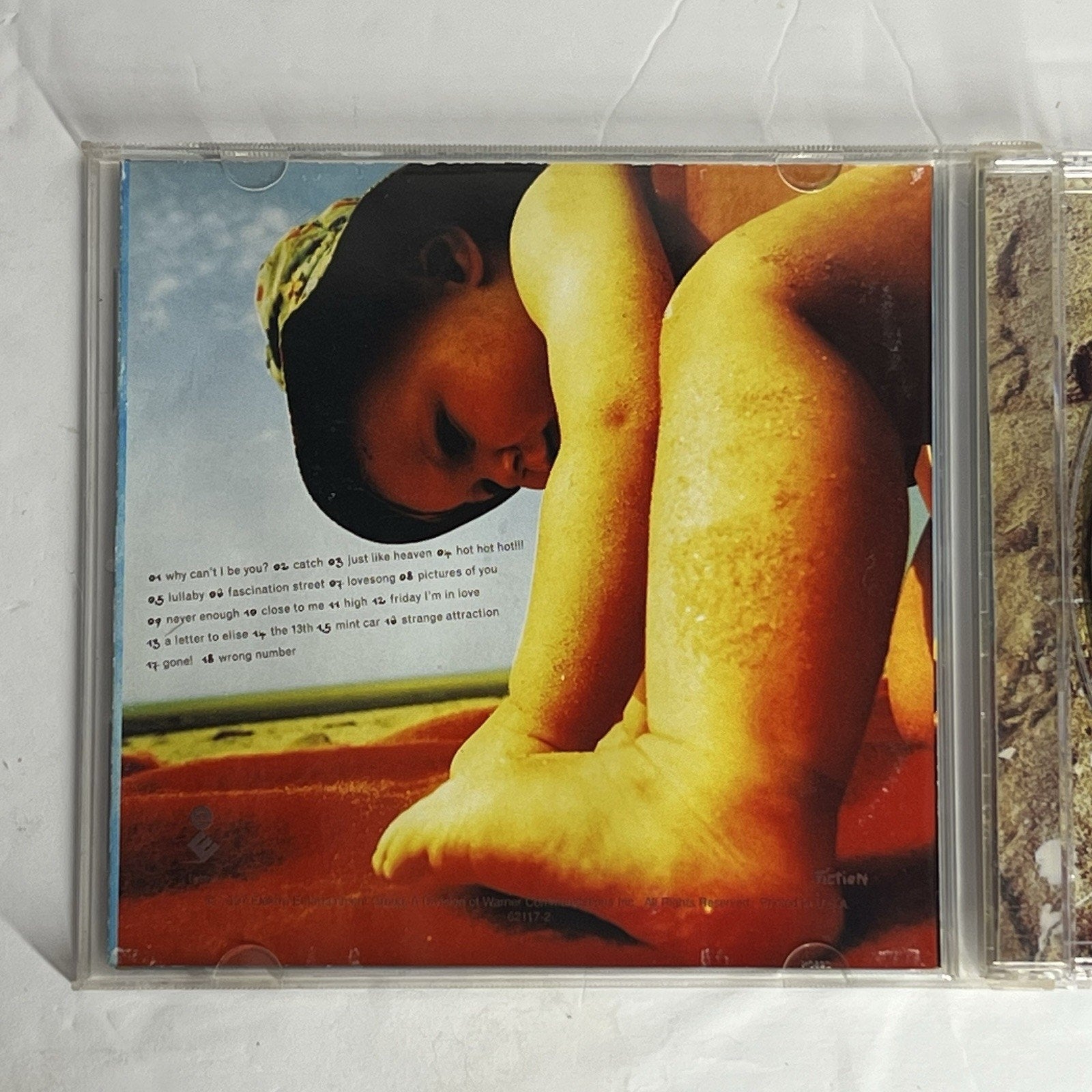 THE CURE GALORE CD BACK COVER