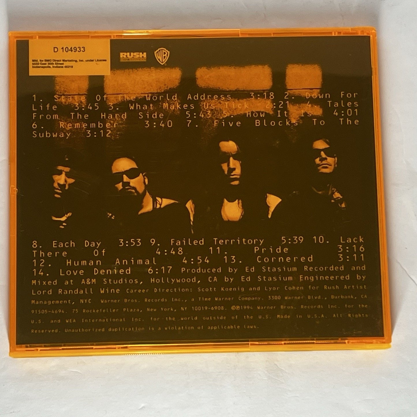 State of the World Address [PA] by Biohazard (CD, May-1994, Warner Bros.)