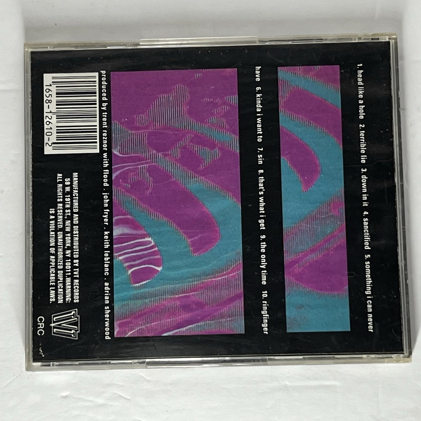 Pretty Hate Machine by Nine Inch Nails (CD, 2005) Includes “Head Like A Hole”