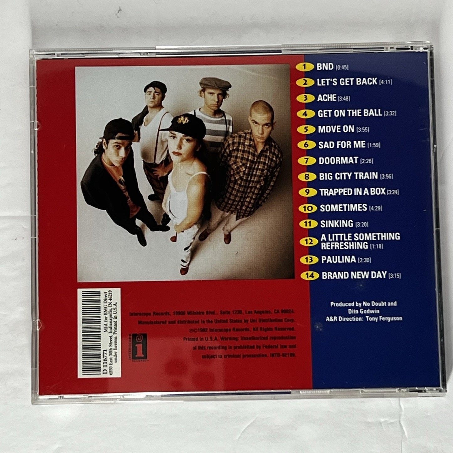 No Doubt by No Doubt (CD, 1992)